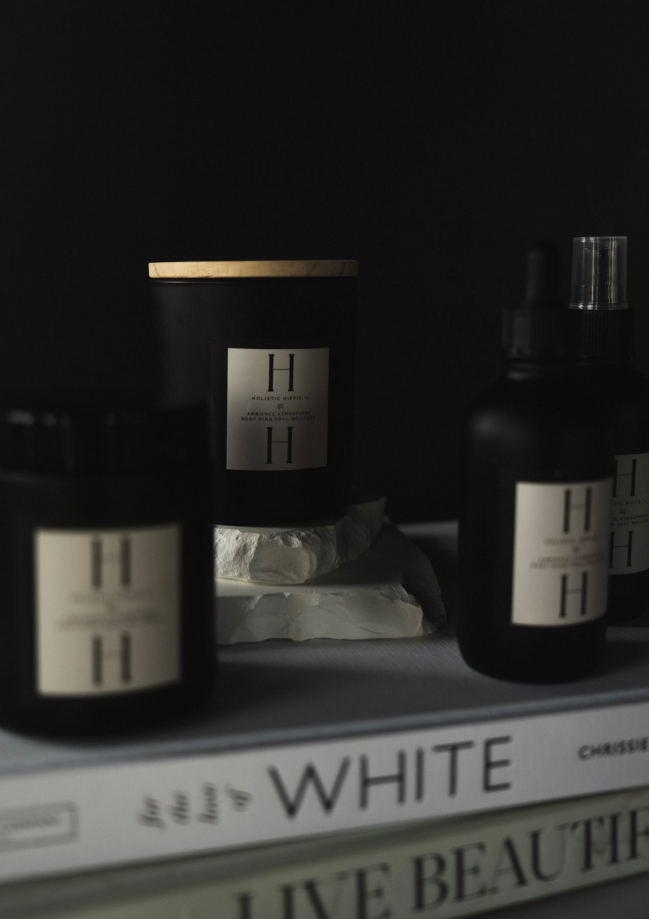 Holistic Hippie Aura™ Elixir One: After Hours Intention Candle – Beeswax & Coconut Blend