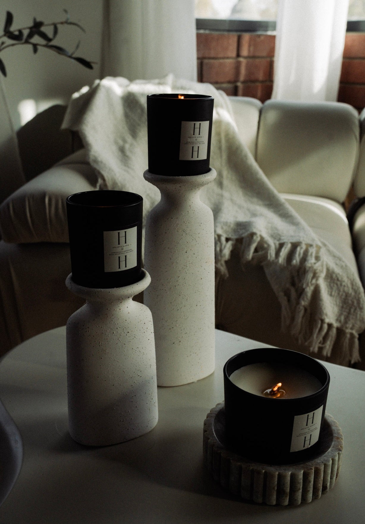 Holistic Hippie Aura™ Elixir One: After Hours Intention Candle – Beeswax & Coconut Blend