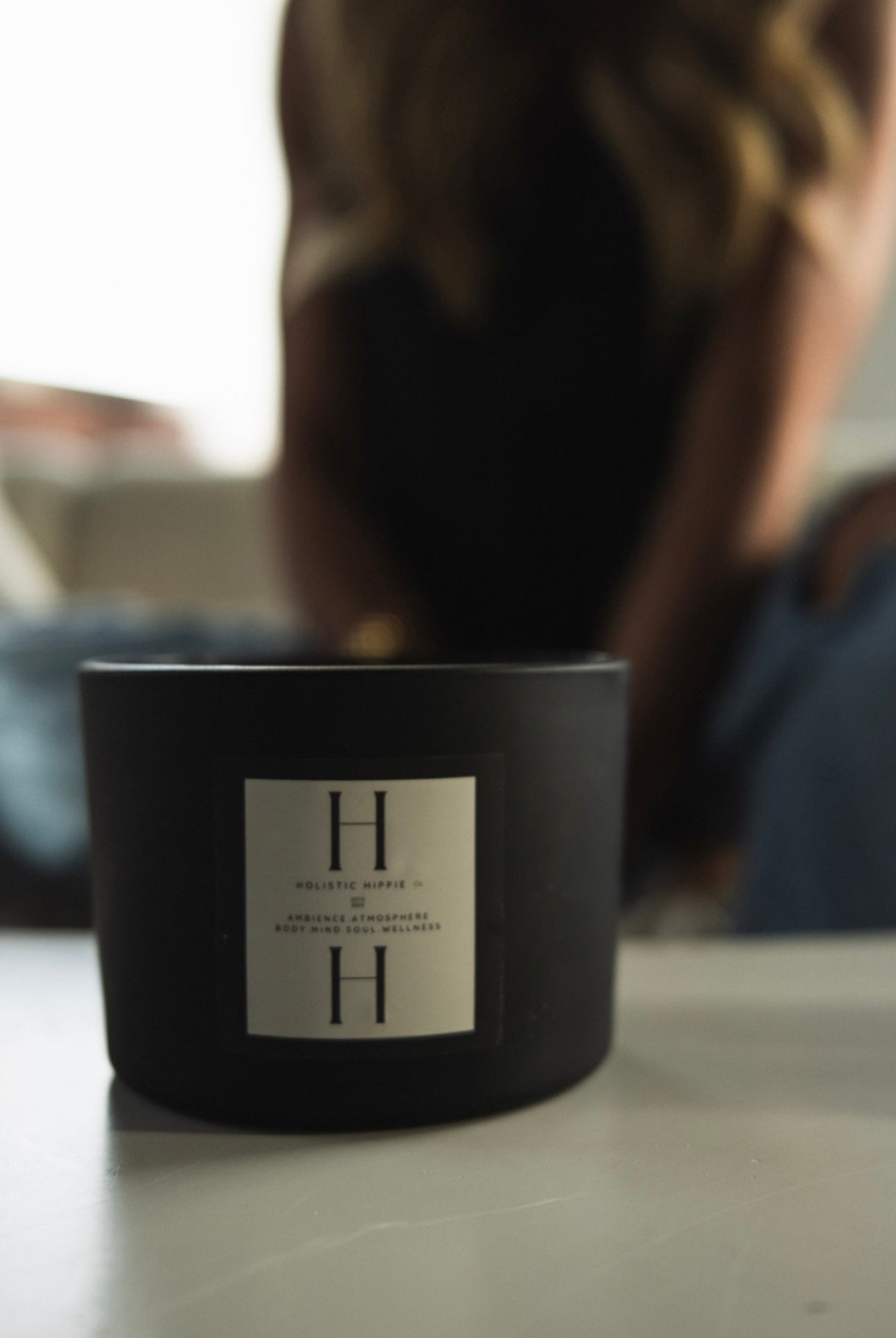 Holistic Hippie Aura™ Elixir One: After Hours Intention Candle – Beeswax & Coconut Blend
